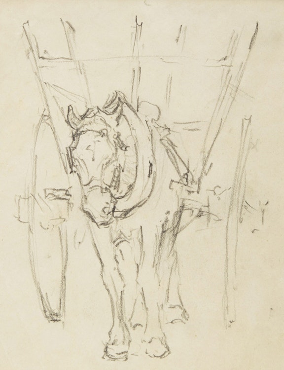 Artwork by Manly Edward MacDonald, Horse and Cart