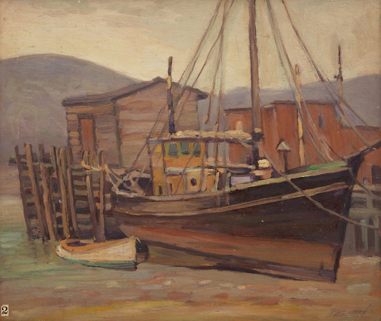 Artwork by George Paginton, Ebb Tide, Digby, Nova Scotia