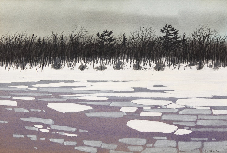 Artwork by Bruno Joseph Bobak, Winter's End