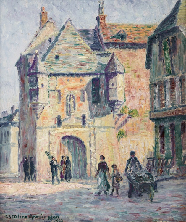 Artwork by Caroline Helena Armington, La Lieutenance à Honfleur, Normandy