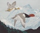 Thumbnail of Artwork by Alfred Joseph Casson, Green Wing Teal Ducks; Blue Wing Teal Ducks; Wood Ducks; Black Ducks; Red Head Ducks