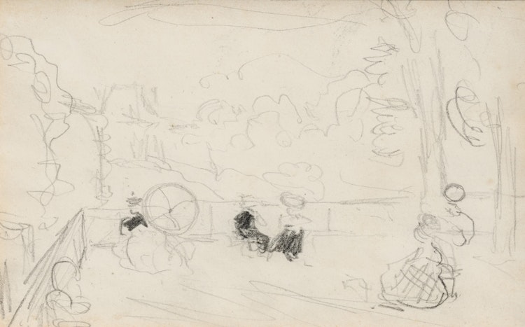Artwork by James Wilson Morrice, On the Terrace, circa 1898