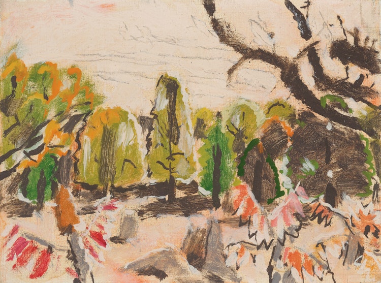 Artwork by David Brown Milne, Green Woods and Sumach, September 1945