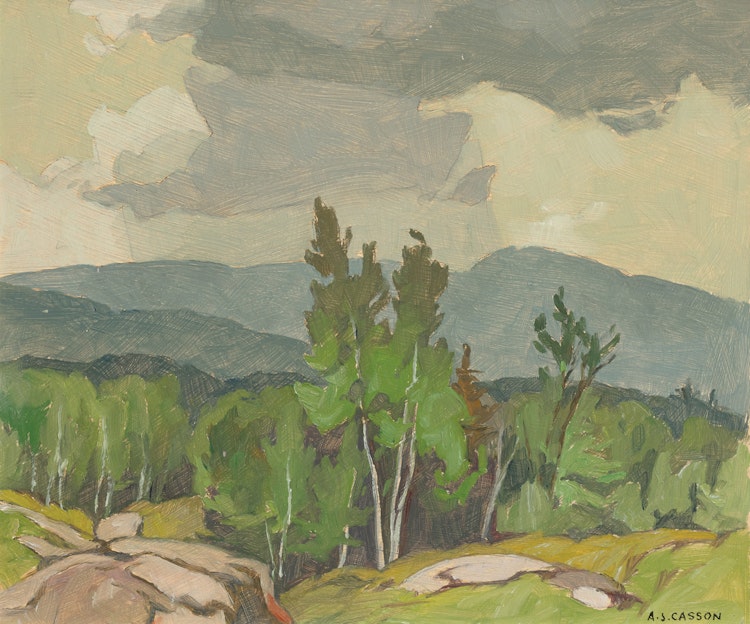 Artwork by Alfred Joseph Casson, Rockingham Road, 1968