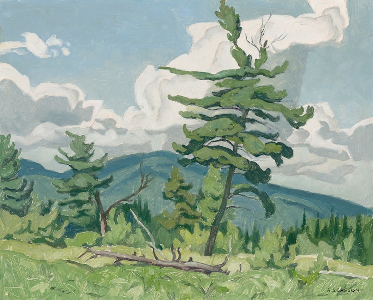 Artwork by Alfred Joseph Casson, On the Flats at Combermere, 1958