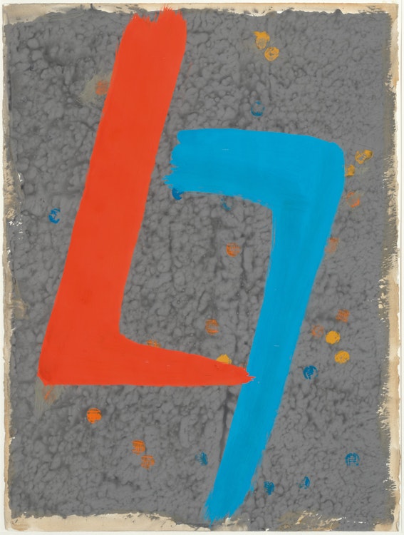 Artwork by Jack Hamilton Bush, Face Off, 1970