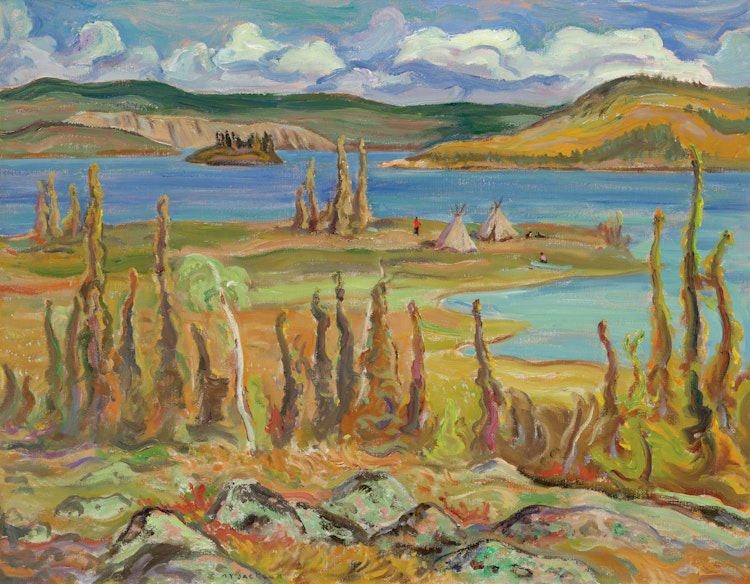 Artwork by Alexander Young Jackson, Echo Bay, Great Bear Lake, 1959-1960