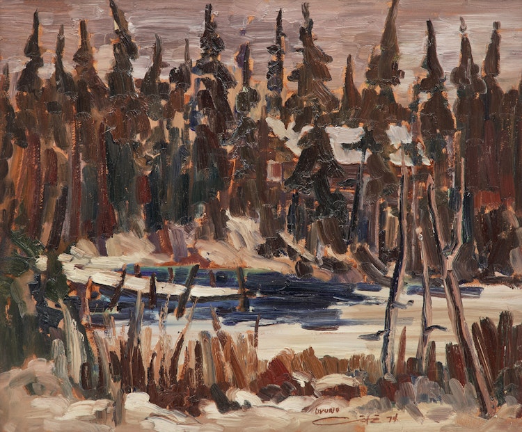 Artwork by Bruno Côté, En arriere des eboulements