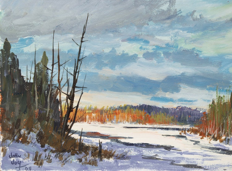 Artwork by John Joy, Loon Lake