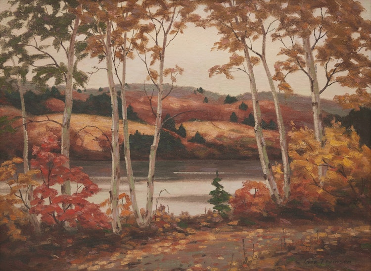 Artwork by George Thomson, Untitled (Autumn Landscape)