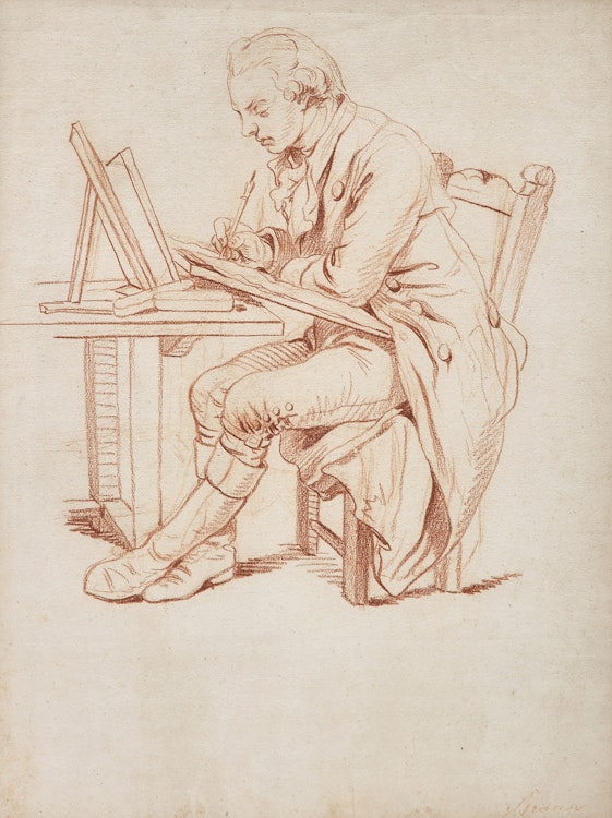 Artwork by Manner of Louis Rolland Trinquesse, Young Designer at Work
