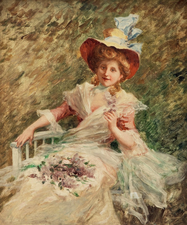 Artwork by Mariano Alonzo Perez, Young Lady
