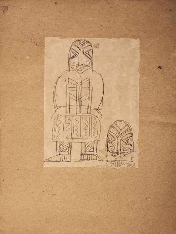 Artwork by Jamini Roy, Three Sketches
