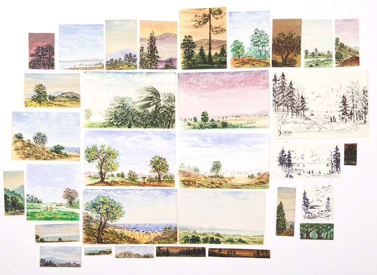 Artwork by 20th Century Bengali School, Thirty-One Landscape Studies