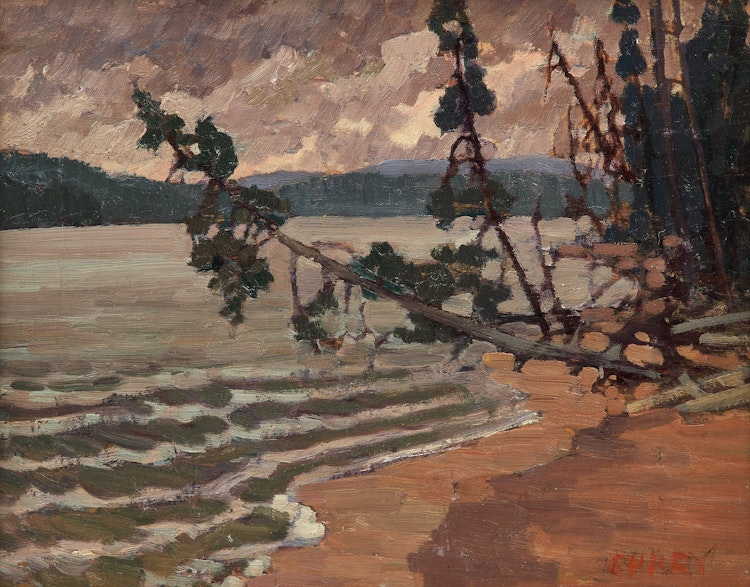 Artwork by Ethel Curry, Shoreline Landscape