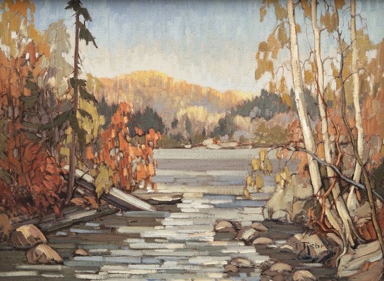 Artwork by Gaston Rebry, Autumn Landscape