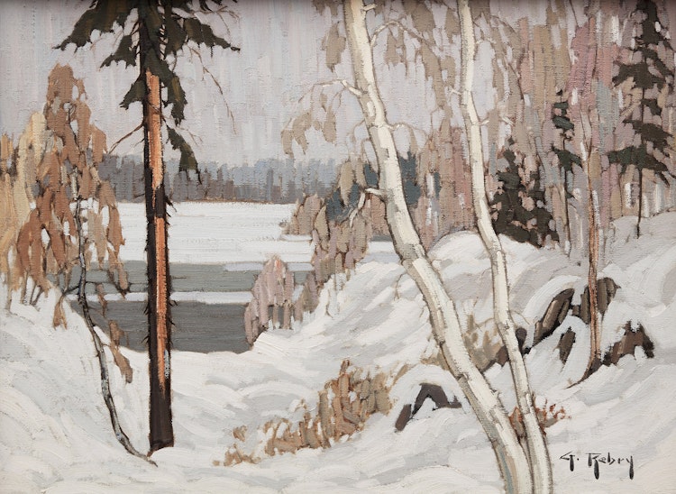 Artwork by Gaston Rebry, Winter Landscape
