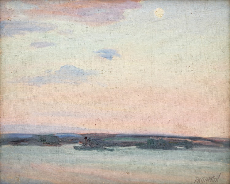 Artwork by George Paginton, St. Lawrence River, 1923