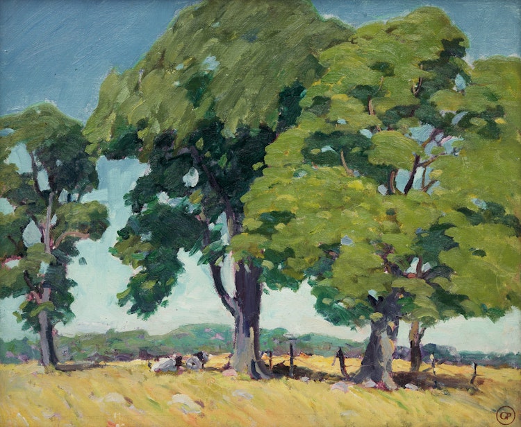 Artwork by George Paginton, Majestic Trees, 1939