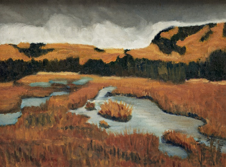Artwork by Peter Clapham Sheppard, Untitled (Autumn Marsh)