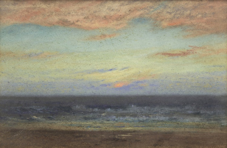 Artwork by Dwight William Tryon, Sunset