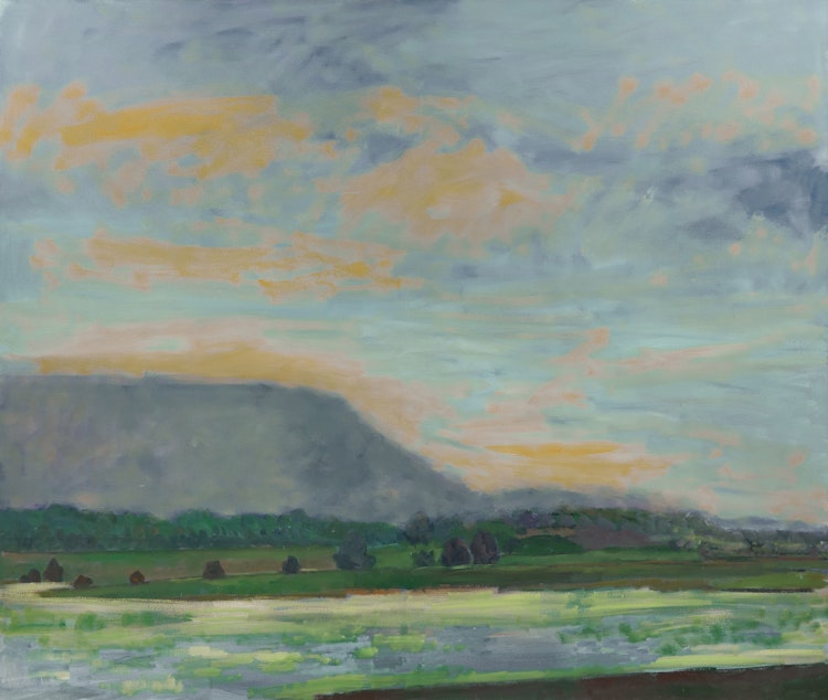 Artwork by Gregory Hardy, Swamp on the Flats (Mashomack), 1989