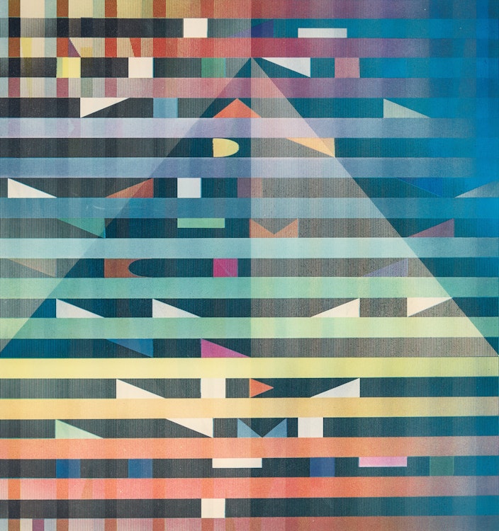 Artwork by Yaacov Agam, Star of David