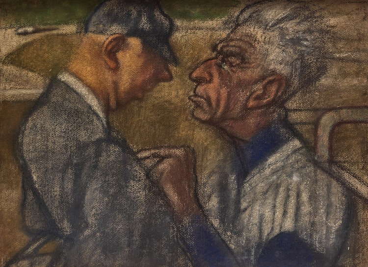 Artwork by Harvey Breverman, Beckett and Baseball