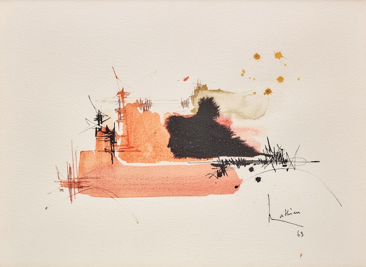 Artwork by Georges Mathieu, Aurora Laurentien