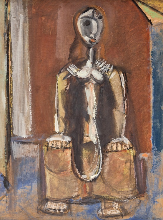 Artwork by Max Weber, Waiting