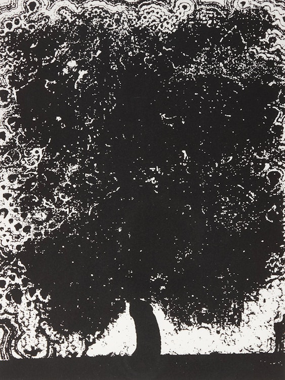 Artwork by Glenn Ligon, Untitled (Black Tree)