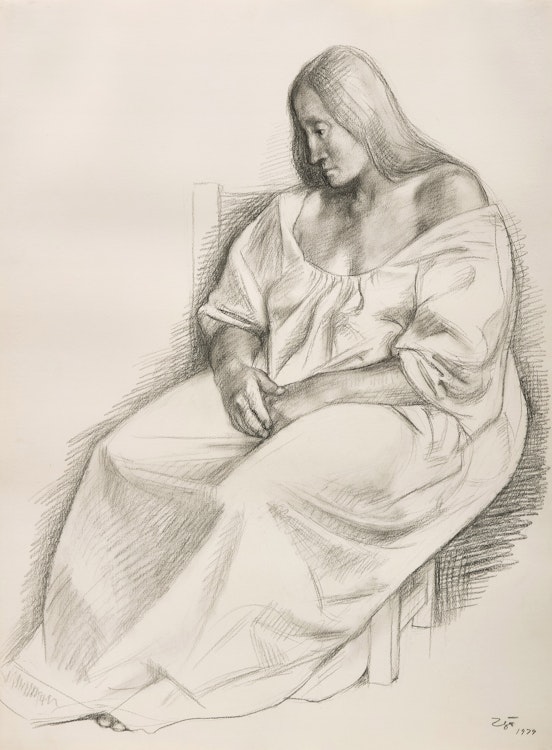 Artwork by Francisco Zúñiga, Mujer Sentada (Seated Woman)