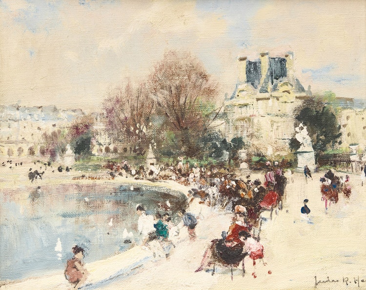 Artwork by Jules René Hervé, Bassin des Tuileries