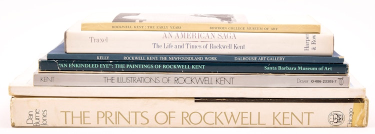 Artwork by Books and Reference, A Selection of Eight Art Reference and Catalogues on Rockwell Kent