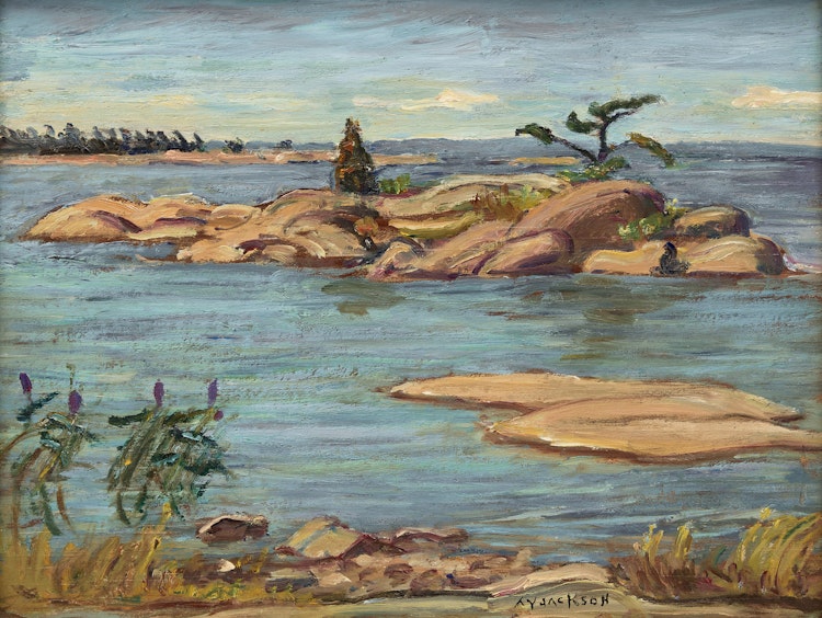Artwork by Alexander Young Jackson, View from Robertson's Island, Georgian Bay, 1967
