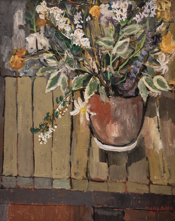Artwork by Molly Lamb Bobak, Flowers 4