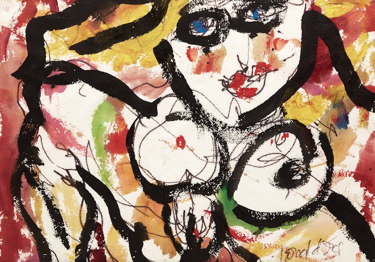 Artwork by William Ronald, HR-107 (Nude), 1994