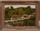 Thumbnail of Artwork by Arthur Shilling, Fishing on a Bridge