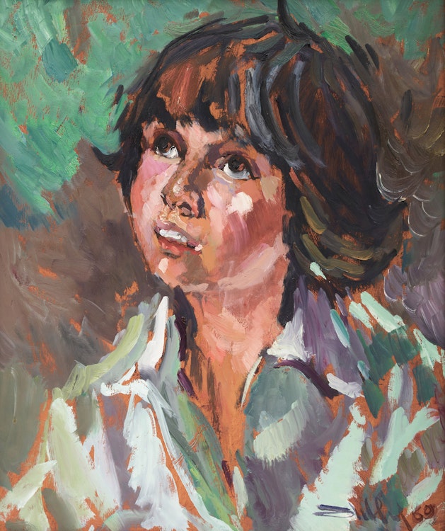 Artwork by Arthur Shilling, Untitled, Head Study of a Child