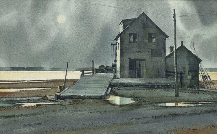 Artwork by Gordon Peters, Rainy Day, Rustico P.E.I.