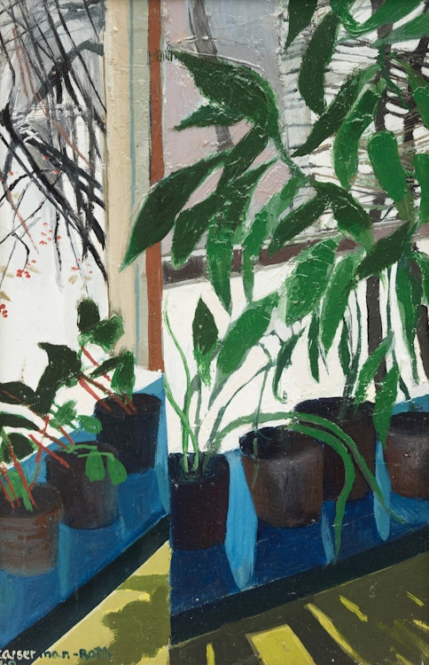 Artwork by Ghitta Caiserman-Roth, Interior with Plants, 1968