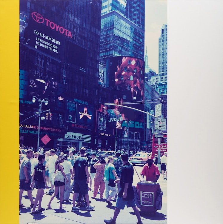 Artwork by Ian Wallace, Times Square NYC (July 11, 2003) II