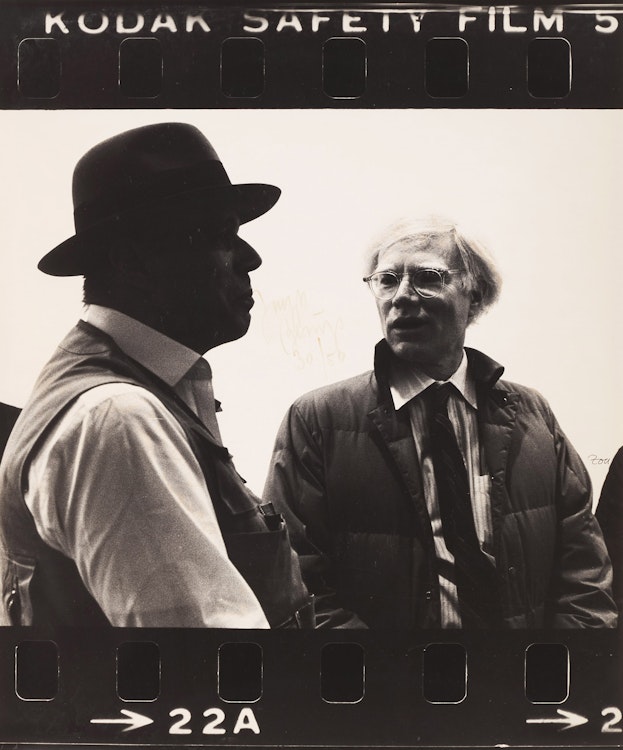 Artwork by Zoa (Brigitte Müller-Fehn), Joseph Beuys and Andy Warhol in New York, 1979