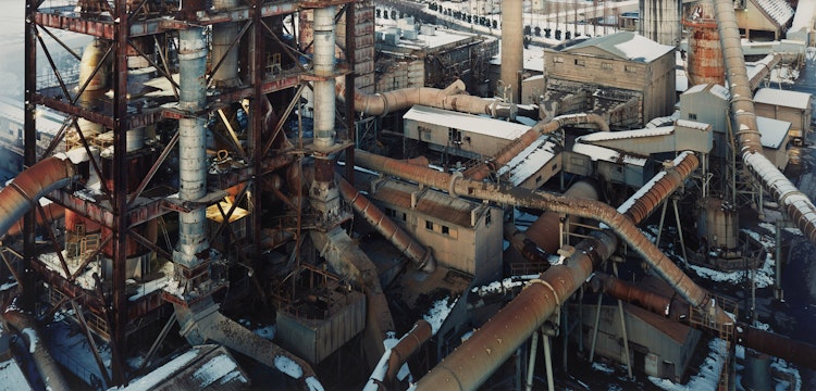 Artwork by Naoya Hatakeyama, Lime Works Seite 8-9 #25009; Lime Works Seite 18-19 #39616