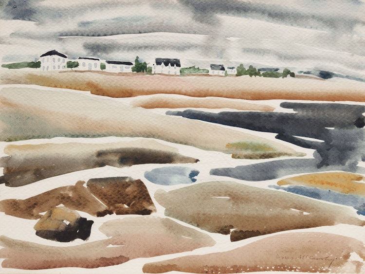 Artwork by Doris Jean McCarthy, Untitled (Shoreline Landscape)