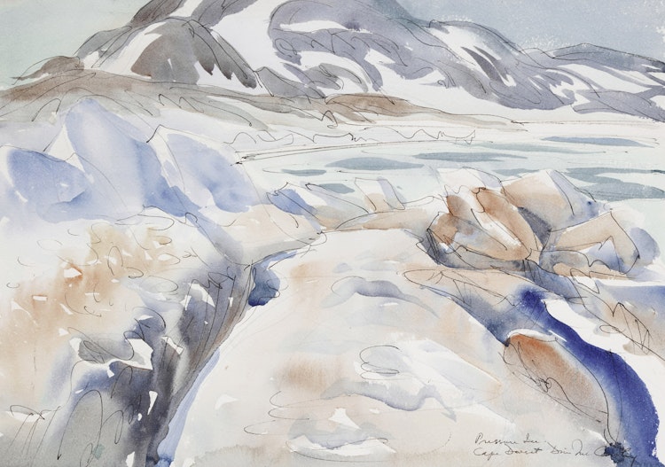 Artwork by Doris Jean McCarthy, Pressure Ice, Cape Dorset