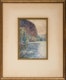 Thumbnail of Artwork by Frederick Henry Brigden, Tree Lined Cliff at Water's Edge