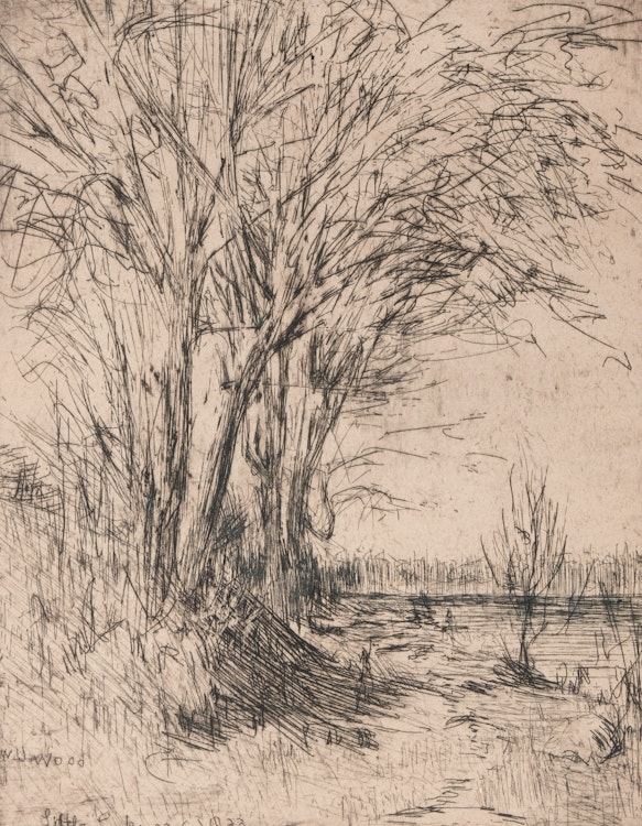 Artwork by William John Wood, Little Lake, 1933