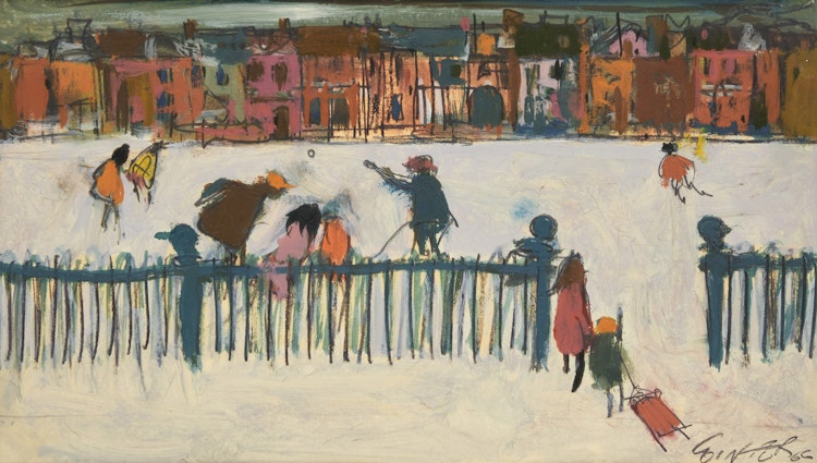 Artwork by William Arthur Winter, Winter Afternoon