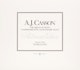 Thumbnail of Artwork by Alfred Joseph Casson, A.J. Casson: The Group of Seven Commemorative Anniversary Suite (Folio Two: Watercolours)